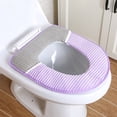 thumbnail image 3 of Kripyery Toilet Seat Cover Ultra Soft Keep Warm Universal Winter All Inclusive Sticky Plush Toilet Ring Mat for Hotel, 3 of 8