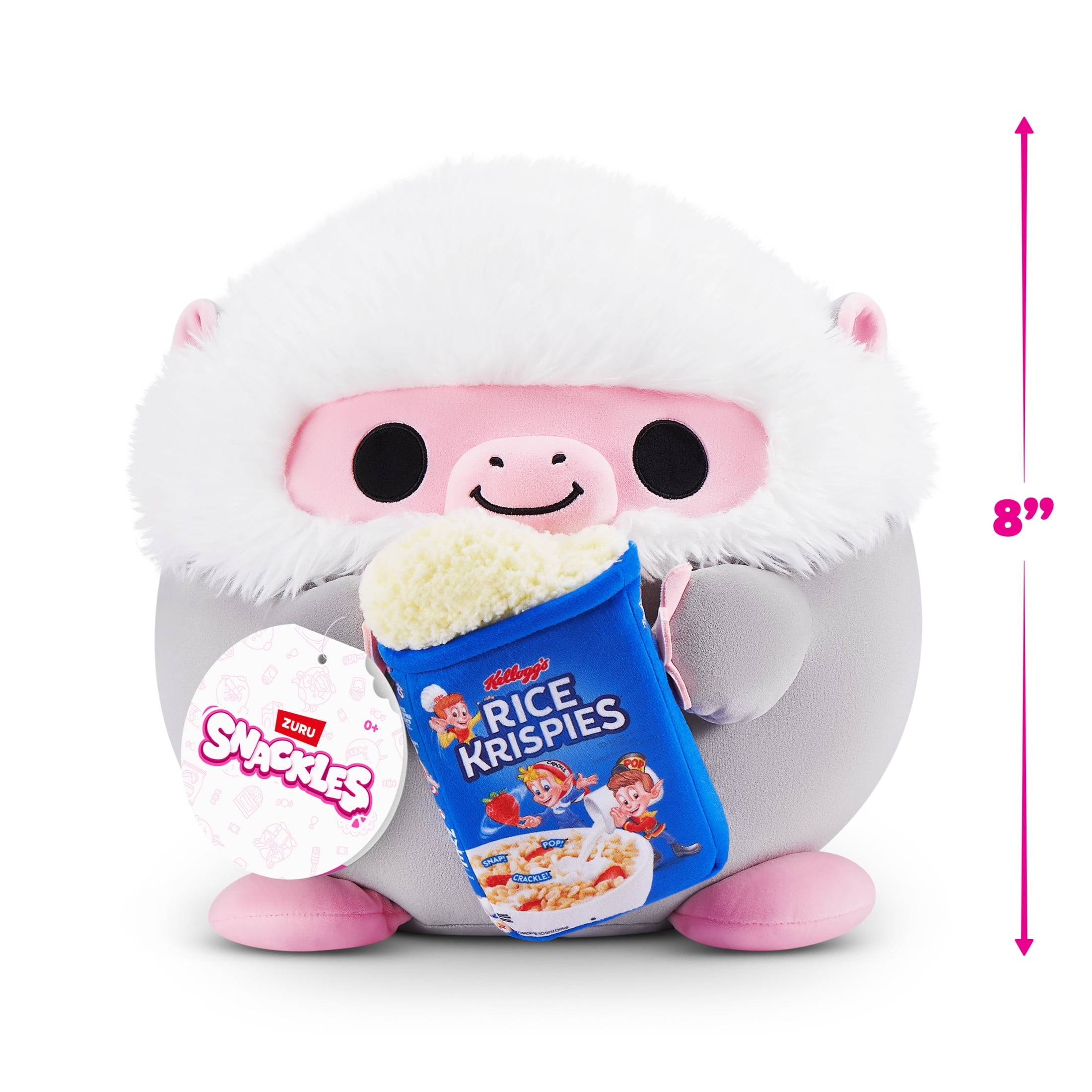 Snackles Licensed Series 3 8-inch Plush (LUCAS) by ZURU, Plush with License Snack Brand Accessory