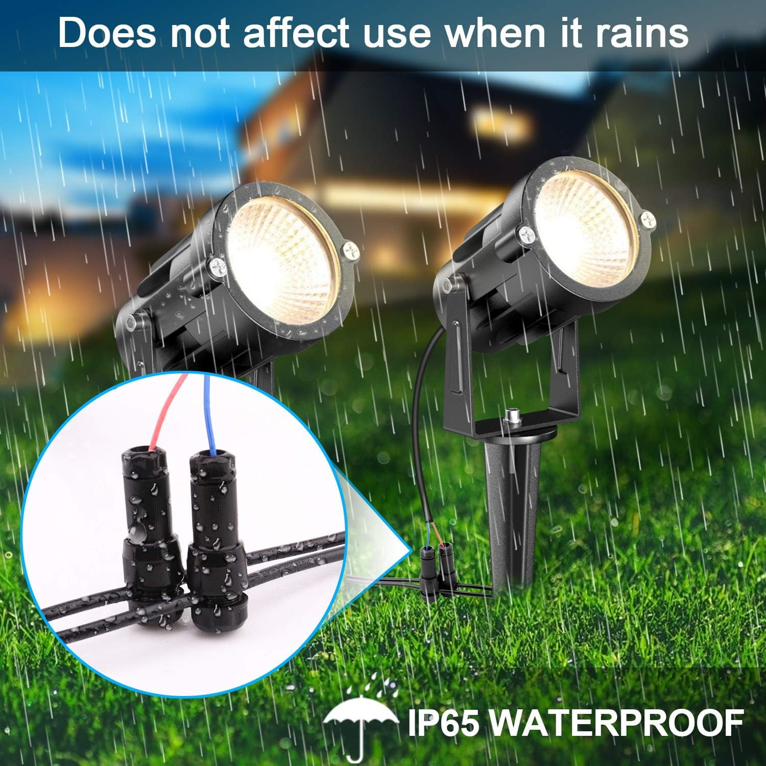 Lislim 50 Pack Low Voltage Landscape Light Wire Connectors Outdoor 14-20 Gauge Cable Connectors for Landscape Path Lights Work with Malibu Paradise Moonrays and More