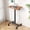 Rust, variant on EDX Small Standing Desk, Mobile Portable Rolling Desk with Lockable Wheels & Adjustable Height, for Home Office, White