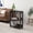 Black, variant on NEWSENDY Bookshelf,Small Bookcase,3-Tier Storage Organizer,Industrial Shelving Unit for Home Office,Living Room,Dormitory,25" H,Retro Brown