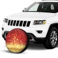 thumbnail image 2 of Kdxio Red Gold Glitter for Tire Cover Wheel Protectors Tyre Covers Weatherproof Wheel Covers Universal Fit for Trailer Rv SUV Truck Camper Travel Trailers 15 inch, 2 of 8
