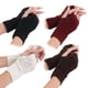 thumbnail image 1 of 4 pares de guantes sin dedos de punto cálidos de invierno para mujer, calentadores de brazo con orificio para el pulgar, mitones, 1 of 5