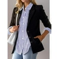 thumbnail image 4 of Weardear Womens Button Down Shirts Striped Classic Long Sleeve Collared Office Work Blouses Tops with Pocket, 4 of 7