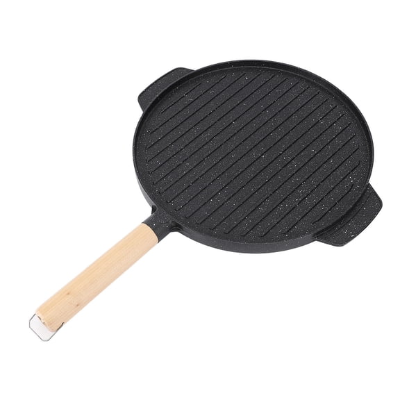 BIMZUC 17.7” Double‑Sided BBQ Grill Pan – Non‑Stick, Low‑Smoke, Multi‑Functional for Steak, Fish, Veggies, Pizza & Breakfast