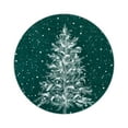 thumbnail image 6 of Lahome Christmas Round Rug 3ft Area Rug Red Christmas Tree Rug Washable Rug Indoor Carpet Decorative Circle Rug Round Non Slip Soft Rug Holiday Decor for Kitchen Bedroom Nursery,Green, 6 of 8