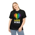 thumbnail image 2 of Love Wins LGBT Gay Pride Month Transgender Rainbow Lesbian Womens Plus Size Tops, 2 of 8
