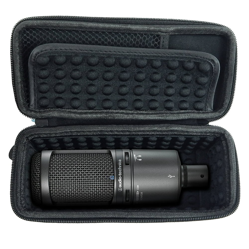 CASEMATIX Padded AT2020 Microphone Case for AT2020 USB , AT2020USB PLUS , AT2035 , AT2050