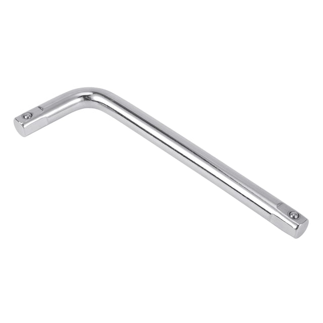 Herramienta de extensión de socket de impacto Unique Bargains 1 Pcs 185x70mm Tono plateado Acero al carbono para reparación de automóvil, motocicleta, dirtbike, forma L, 1/2 pulgada de transmisión