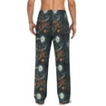 thumbnail image 2 of Halloween Horror Haunted House Mens Pajama Pant Sleep and Lounge Bottons with Pockets, 2 of 7
