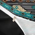 thumbnail image 4 of jejeloiu Ancient Tribal Twin Duvet Cover,Bohemian Print Twin Bedding For Boys,Teal Gray,Black Reversible,2 Pieces,1 Duvet Cover and 1 Pillowcase, 4 of 6