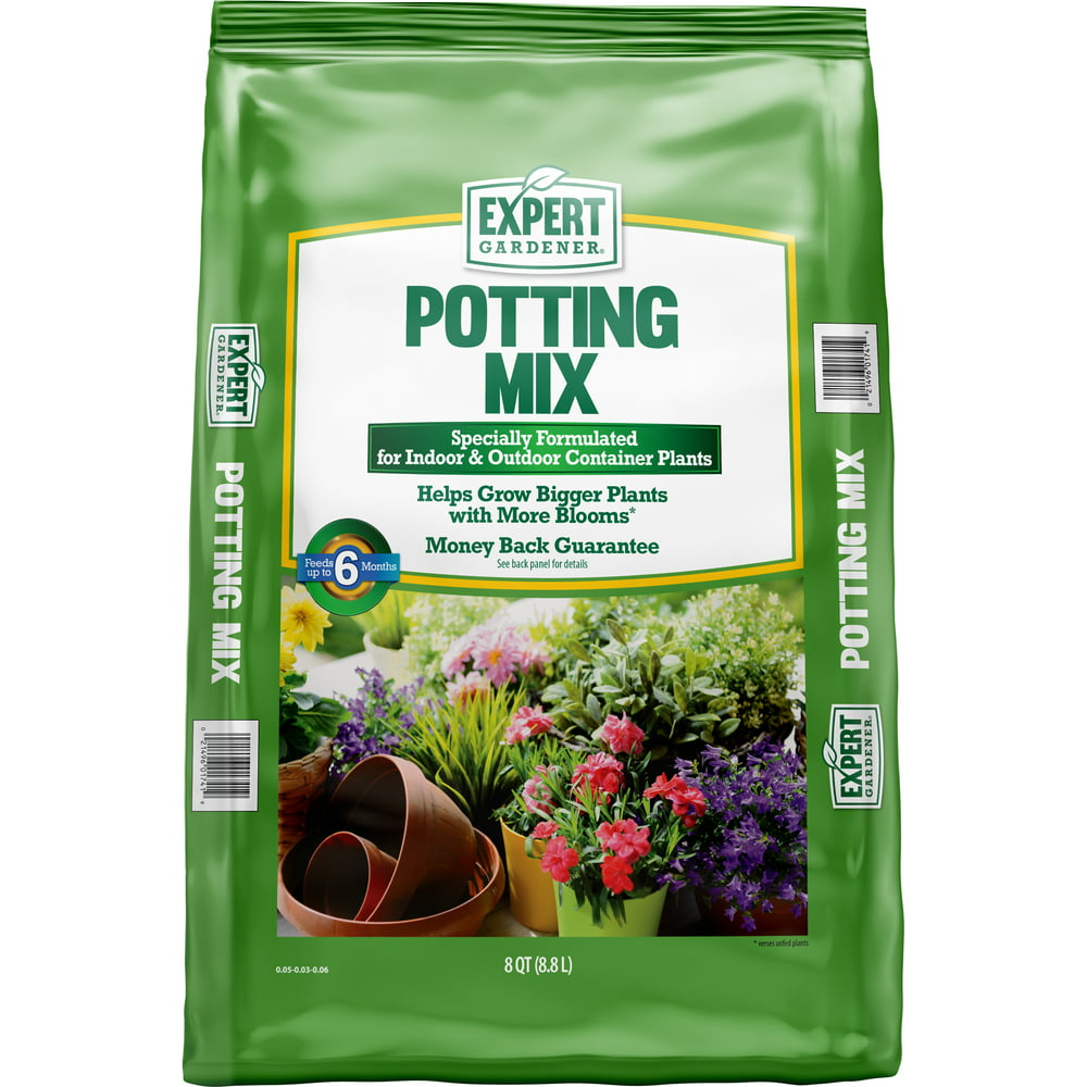 Expert Gardener Indoor and Outdoor Potting Soil Mix, 8 qt. Bag