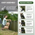 thumbnail image 5 of Lightweight Folding Tent Camping Cot Bed with Lever Lock, Easy Setup Portable Compact for Outdoor Travel, Hunting, Hiking, Motorcycling, Support 330Lbs (Army Green), 5 of 7