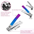 thumbnail image 4 of Nail Clipper Set Women Manicure Set 8in1 Stainless Steel Toe Finger Nail Clipper Kit Personal Care Tools with Portable Travel Case Nail Grooming Kit Gifts for Women Girlfriend Wife Family Friend, 4 of 7