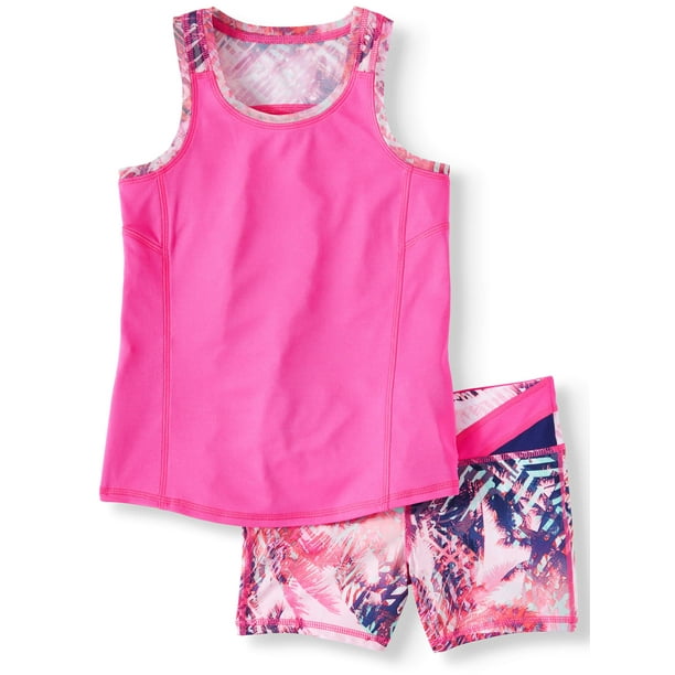 Athletic Works Athletic Works Active Tank and Bike Short, 2Piece