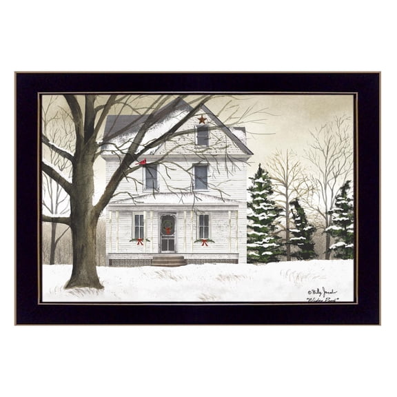 TrendyDecor4U Winter Porch By Billy Jacobs Printed Wall Art BJ1100A-712