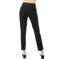 thumbnail image 4 of Made by Olivia Women's Solid High Waist Ultra Comfy Stretchy Office Trouser Pants, 4 of 6