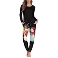 thumbnail image 2 of Conjunto de pijama de diseño navideño para mujer, ropa de dormir femenina de manga larga, traje de dormir informal que combina con todo, ropa de casa con estampado a pedido, 2 of 4