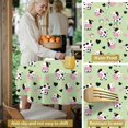 thumbnail image 5 of Cow and Heart Green Pattern Round Tablecloth 70"x70", Wrinkle Resistant Wipeable Table Cover for Kitchen Dining Room Picnic Patio and Party, 5 of 6