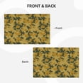 thumbnail image 3 of Placemats Set Of 4 / 6, Yellow Camouflage Placemats For Dining Table Indoor/Outdoors Heat Resistant Washable Placemats 18" X 12", 3 of 8
