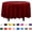 Burgundy, variant on Black 6 Pack Premium Round Disposable Plastic Tablecloth - 84 Inch Round Plastic Table Cloths for Parties Disposable Tablecloth - Round Plastic Tablecloth - Black Round Tablecloth