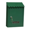thumbnail image 1 of veasfak Solid Mailbox Post Box Mounted Mail Secure Locking Mail Loading Gate Secure Drop Green, 1 of 8