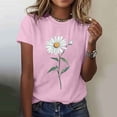 thumbnail image 2 of Otvok T Shirts for Women - Short Sleeve Spring Summer Tops Soft Basic Tees Casual Vacation Clothes, 2 of 6