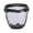 Dark Gray, variant on Transparent Visor - Adjustable Full-Face Protective Shield - Durable Plastic Safety Mask - Heat & Impact Resistant for Work, Kitchen, and Outdoor Use with Easy Drawstring Closure(Brown)