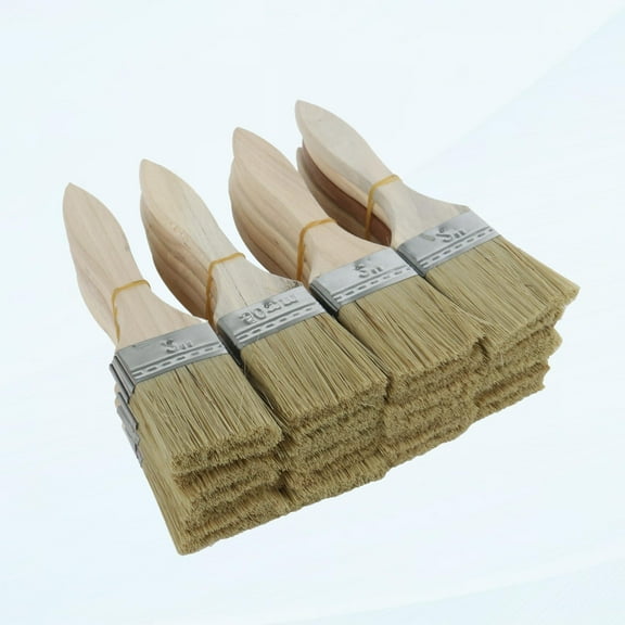 logues 2 Inch Paint Stains Brush Wood Handle Brush Pack of 20