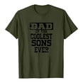 thumbnail image 1 of Camiseta del día del padre Camiseta de manga corta con estampado de letras de verano para hombre y mujer Regalo para el padre Pompotops  hfajkhk132091, 1 of 6
