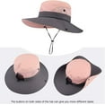 thumbnail image 3 of Women's Ponytail Safari Sun Hat,Wide Brim UV Protection Outdoor Bucket Hat,Foldable Beach Summer Fishing Hat, 3 of 6