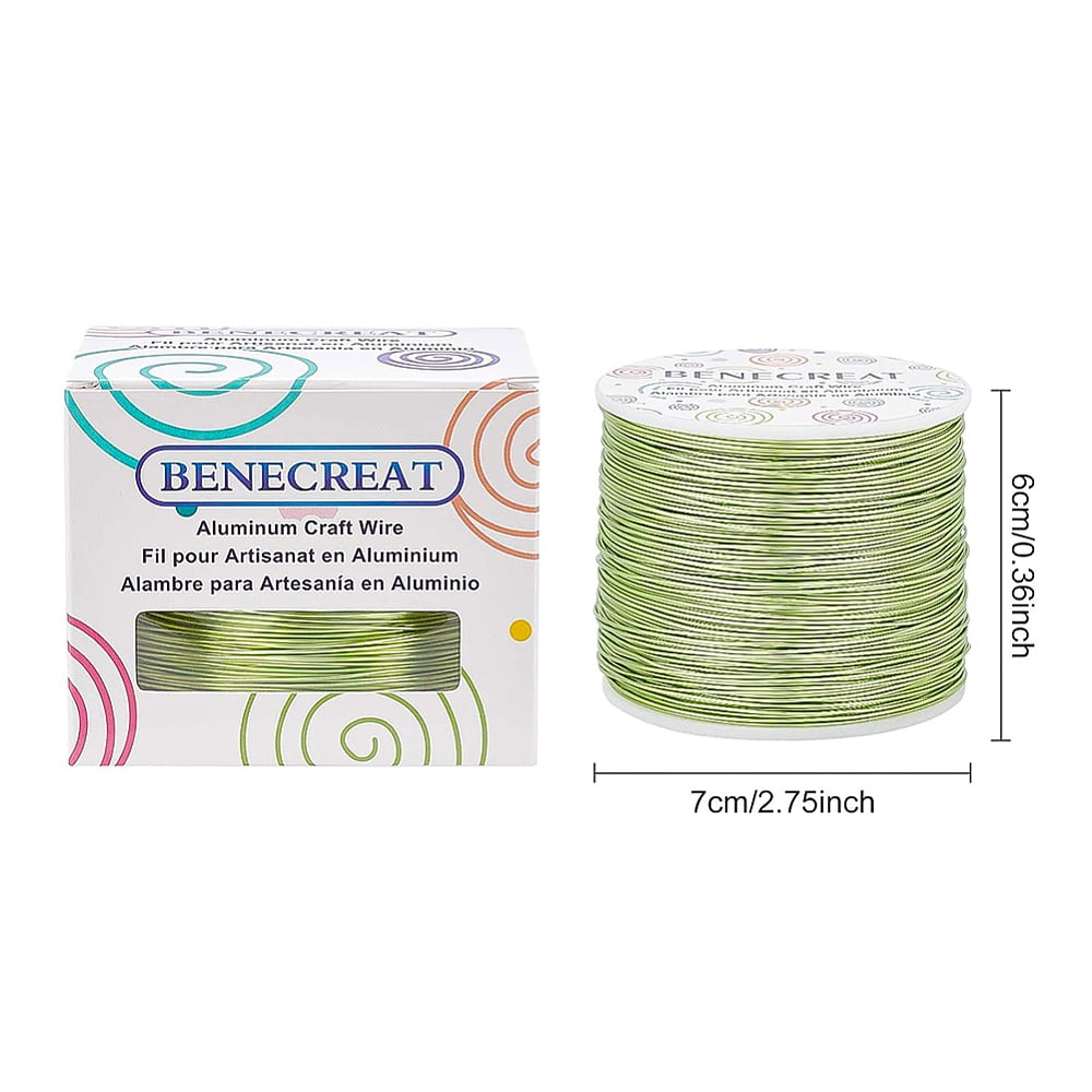 20 Gauge 770FT Resistant Jewelry Beading Wire Bendable Aluminum Sculpting Metal Wire Jewelry Craft Beading Work St. Patrick's