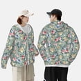 thumbnail image 4 of Vsdgher Sweat à Capuche Imprimé Fleurs Roses pour Adultes, Protection Solaire à Manches Longues pour Hommes et Femmes, Pêche, Course, Natation - Très Grand, 4 of 7