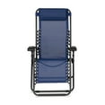 Caravan Canopy Infinity Zero Gravity Steel Frame Patio Deck Chair, Blue