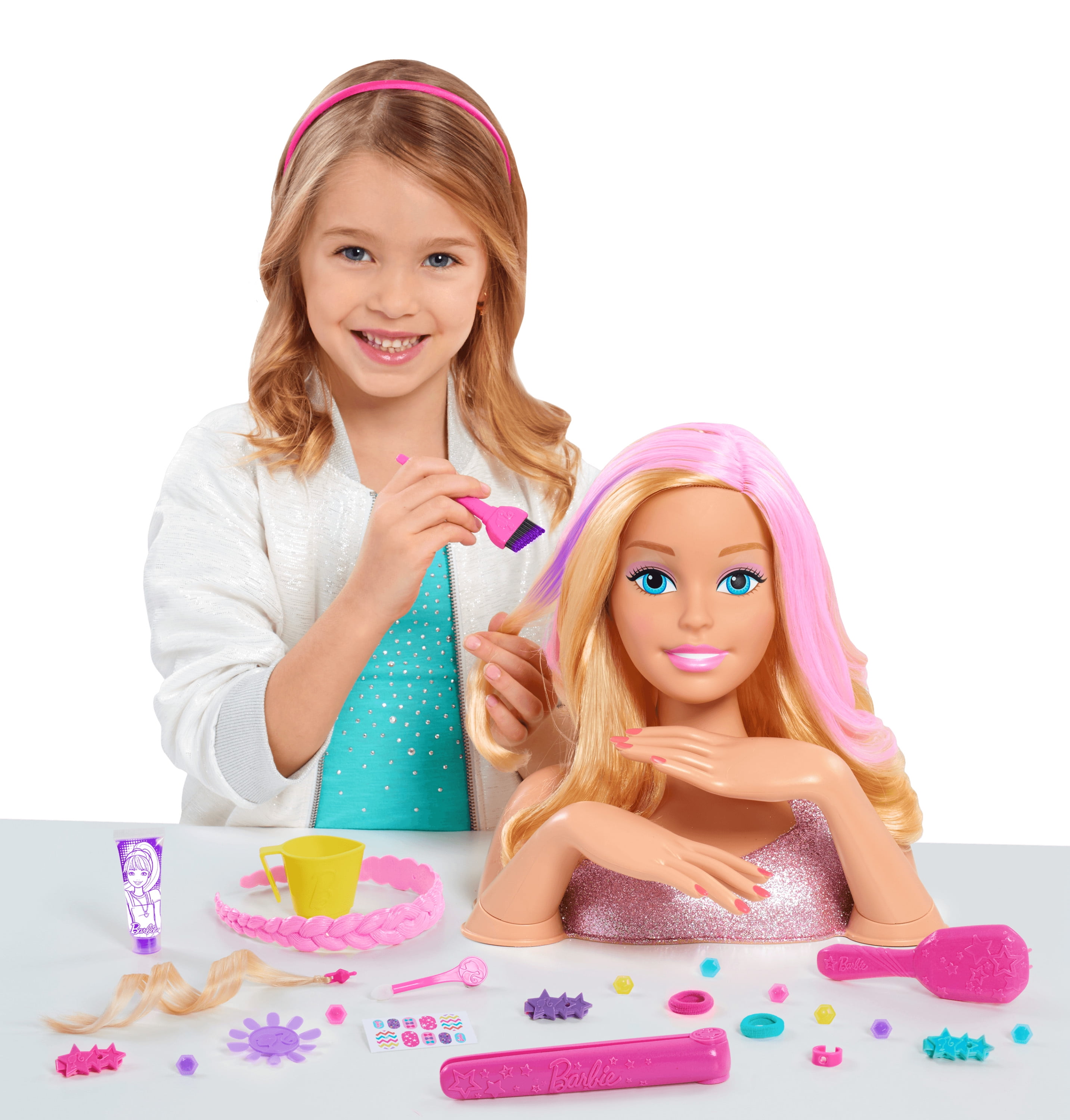 Barbie Deluxe Styling Head / Cabeça, Unhas E Maquiagem em Promoção na  Americanas