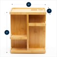 thumbnail image 3 of Organizador de maquillaje RoyalHouse Bamboo 30 cm giratorio 360°, 3 of 6