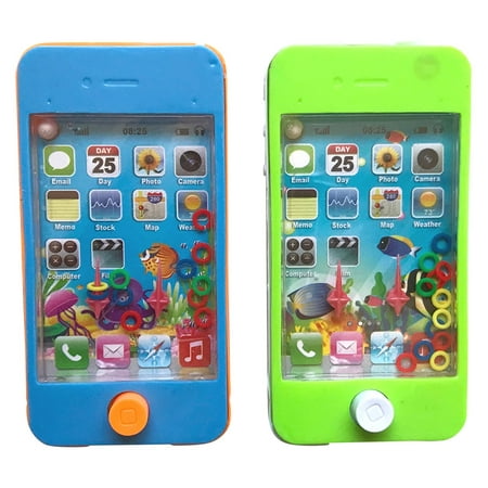 Pack of 12 Handheld Phone Water Game and Maze Pocket Travel Games. Smart Phone Ring Toss Games. Press the buttons and stack the rings on the posts. Assorted colors. Each poly-bagged w/header.