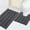 Charcoal Gray, variant on General Chenille Bathroom Rugs Set Non-Slip Bath Mats for Bathroom Super Absorbent Shaggy Rugs for Tub Shower Toilet Plush Bath Rug Plus U Shaped Rug (Standard: 20" x 32" and 20" x 20" U), Gray