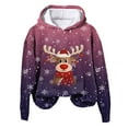 thumbnail image 4 of Futezty Christmas Sweaters for Women 2024 Fleece Winter Warm Hoodie Long Sleeve Crewneck Pullover Sweatshirts, 4 of 4