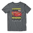 thumbnail image 2 of Disney Pixar Cars Lightning McQueen Classic Racer Men's T Shirt (Heather Dark Grey, S-XXXL), 2 of 4