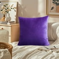 thumbnail image 1 of Short Plush Pillowcase | Decorative Throw Pillow Cover with Invisible Zipper | Faux Fur Textured Sofa Bedroom Accent | Polyester Home Decor for Living Room Bedding, 1 of 6
