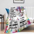 thumbnail image 2 of Yibo Wife Birthday Gifts Blanket Flannel Soft and Comfortable Anti-static Bed Sofa Blanket, 2 of 7