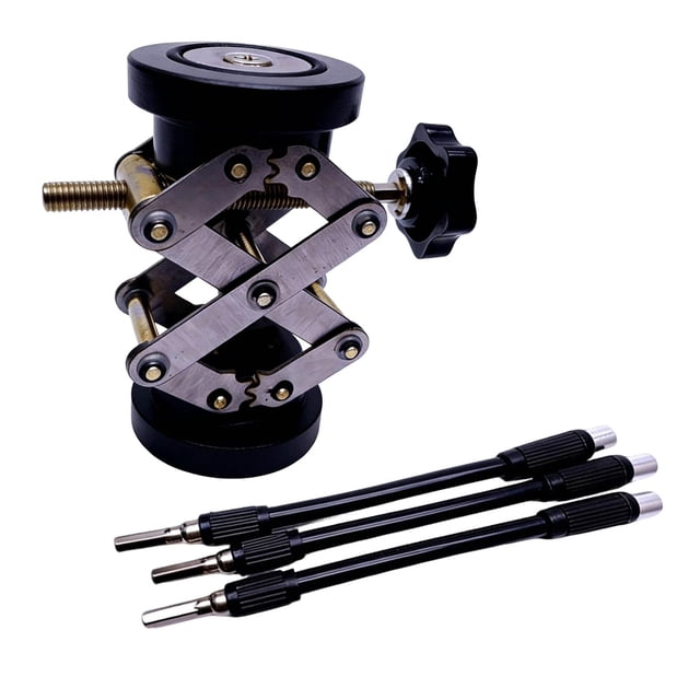 FashionCha Guitar Brace Repair Jack Tool with Sound Beam Support Jack Metal Structure for Precision Cracks and Panel Restoration Suitable for Guitar Repair Luthier Service Workshop Use black