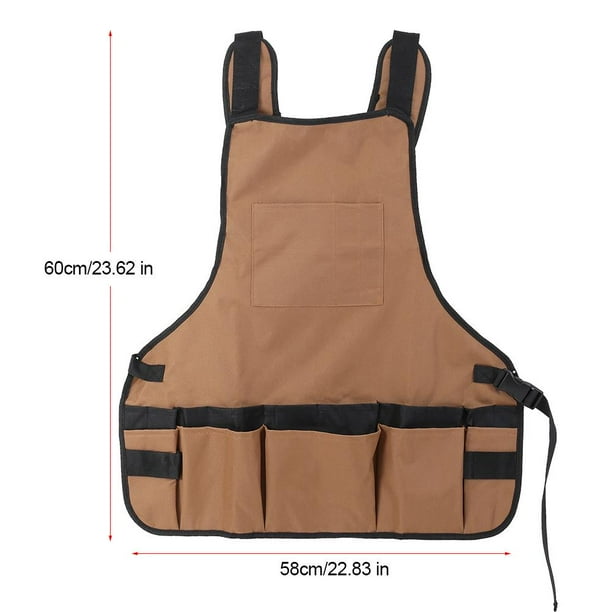 Spptty Gardener Apron with Pocket Apron Canvas Garden Tools Apron with Storage Pockets Men Women Gardeners Planting Accessory