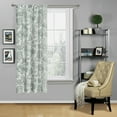 thumbnail image 2 of Kate Aurora Shabby Chic Floral Tie Up Sheer Curtain, 42” x 63”, 2 of 5