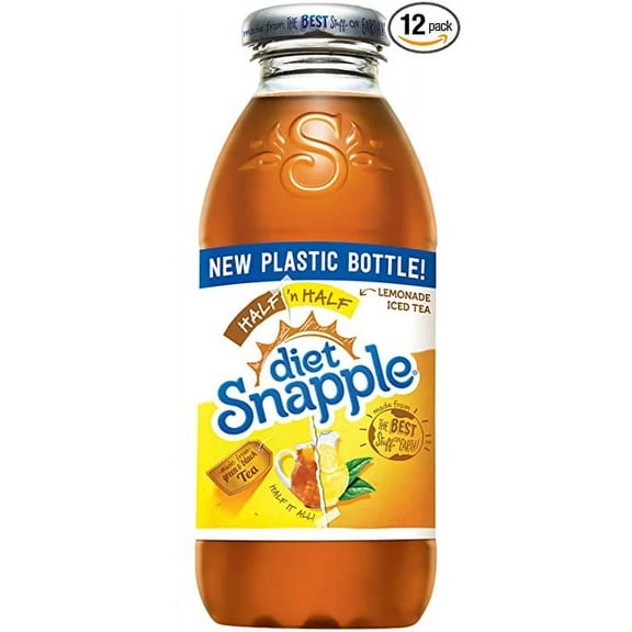 Diet Snapple Half 'n Half, 16 fl oz (12 Plastic Bottles)