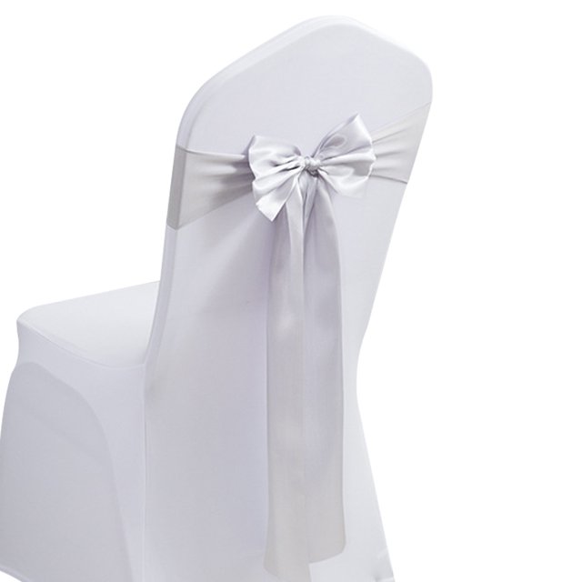 Lazos de satén para sillas - 20 piezas para decoración de bodas, banquetes, fiestas y eventos