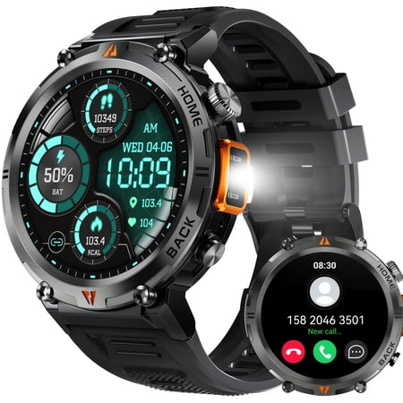 EIGIIS Smartwatch for Men, KE3, Black