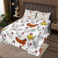 thumbnail image 2 of Erosebridal Colorful Chicken Coverlet Set Twin, Farm Animal Bedding Set, Rustic Rooster Room Decor, Breathable 2pcs, 2 of 5