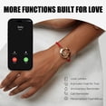thumbnail image 3 of Totwoo Long Distance touch Light up&Vibrate Bracelets for Couples, Long Distance Relationship Gifts Smart-Mountain&Sea Milan Rope Black Red, 3 of 6